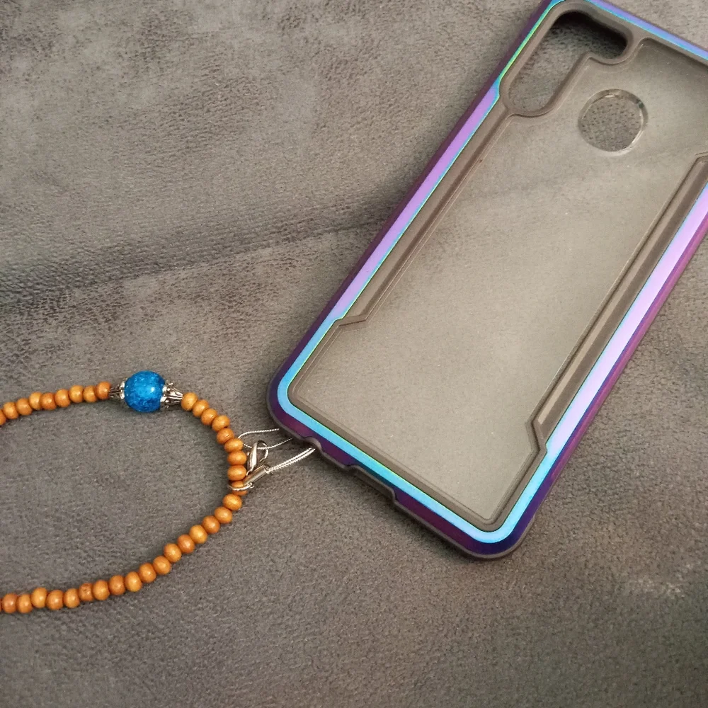 New phone strap charm wristlet beaded bracelet